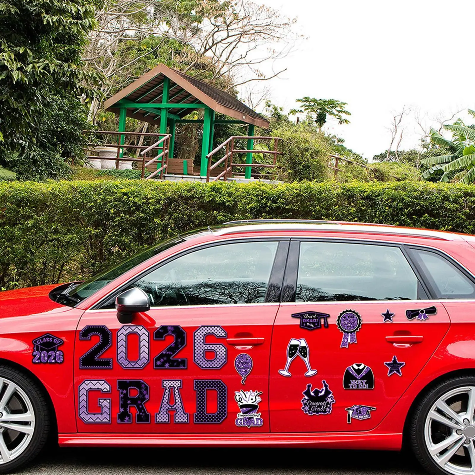 Magnet For Car 20 Piece Novelty Reusable Vehicle Stickers 2026 Graduation Car Decals Refrigerator Magnets For Garage Doors