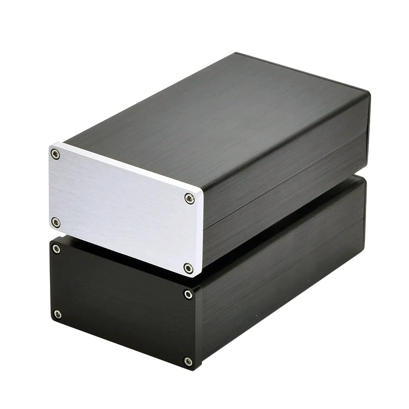 Aluminum Chassis Empty Case Headphone Amplifier Enclosure Hifi DIY House Split Power Supply Shell Audio Sound System Small Box