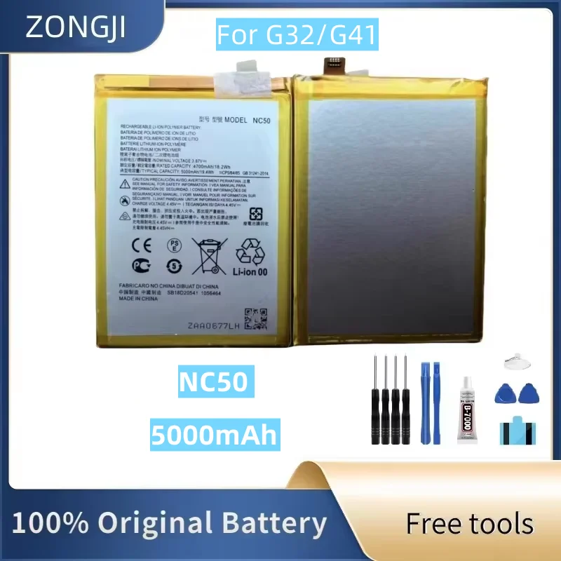 

Новый аккумулятор NC50 5000 мАч для Motorola G41 XT2167 G32 XT2235, аккумулятор для мобильного телефона + бесплатные инструменты