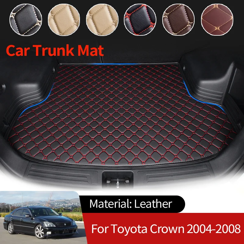 Auto Boot Liner Cargo Rear Trunk Mats Luggage FLoor Waterproof Carpets Accessories for Toyota Crown 12th Saloon S180 2004~2008