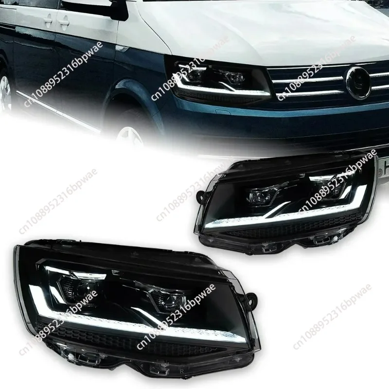 

Car Styling Head Lamp for VW Multivan T5 LED Headlight Projector Lens 2010-2021 T6 Signal Caravelle Drl Automotive Accessories
