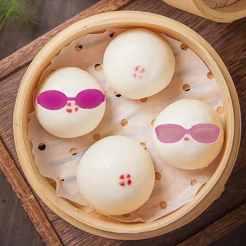 4/8/16Pcs Bento Decoration Tools Lunch Bento Box Food Glasses Headwear Buffet Sandwich Toppers Decor For Bento Decoration