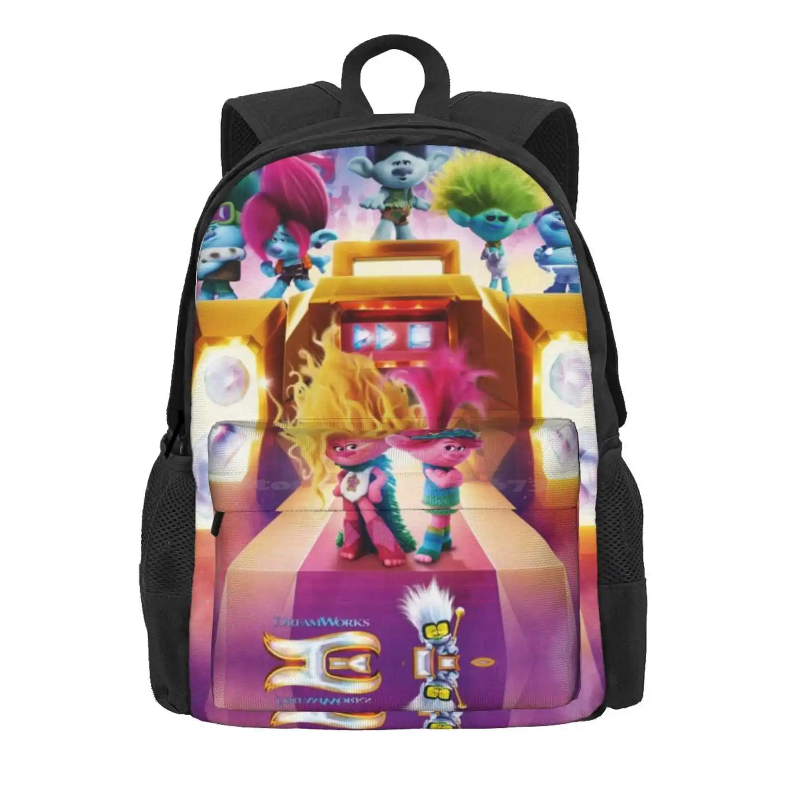 Branch : Trolls Band Together Hot Sale Schoolbag Backpack Fashion Bags 2023 New Cool Film Movie Trolls Band Together Trend