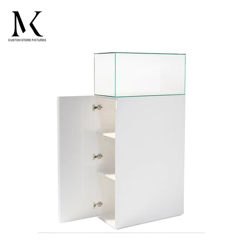 custom.Lishi Custom Jewellery Showroom Counter Stainless Steel Floor Standing Jewelry Cabinet Store Furniture Showcase