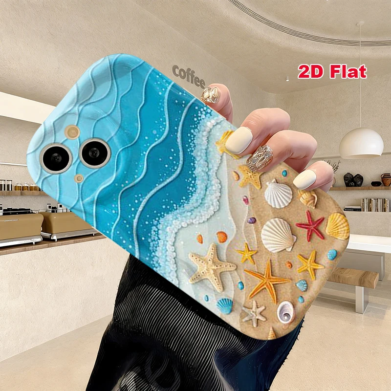 2D Flat Soft Silicone Phone Case For iPhone 17 Pro Max 16 18 Pro 13 11 15 14 Plus 12 17 16E 17Promax Shockproof Transparent Funda Cover