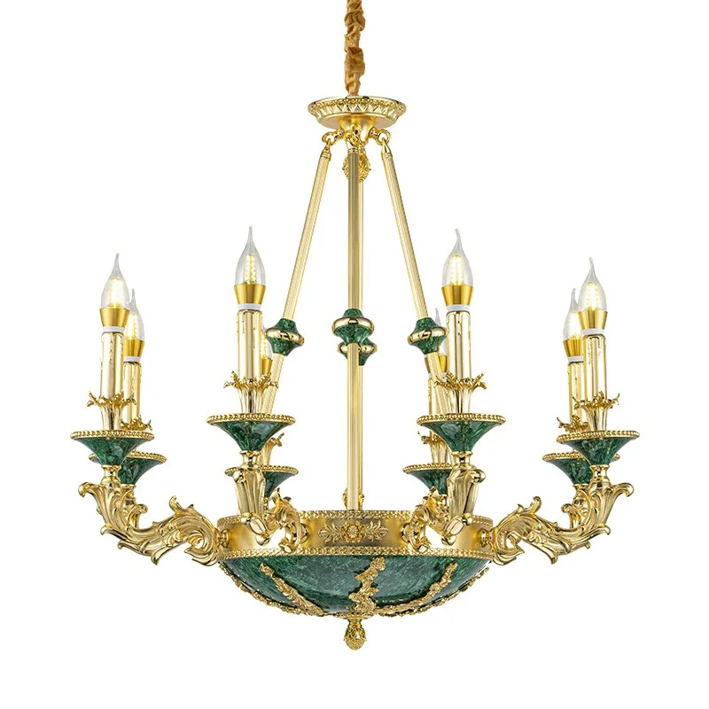 

dining room bedroom atmospheric luxury light luxury villa lamps dewaxing copper lighting
