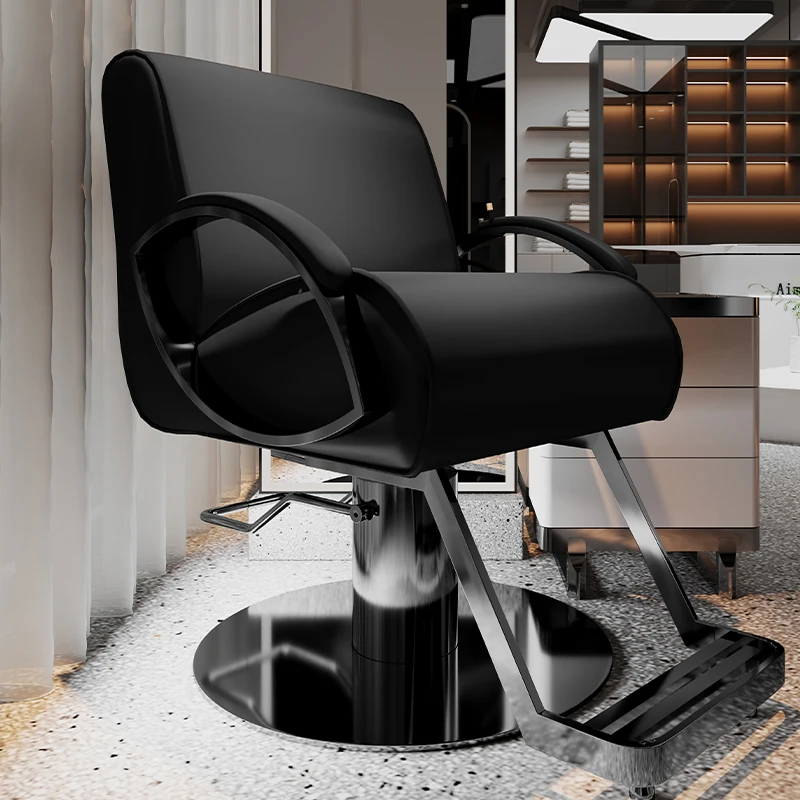 

New Style Liftable Barber Chairs PU Leather Chair Perm Hairdressing Hair Dyeing Barber Chairs Adjustable Furniture Cadeira Lslfy