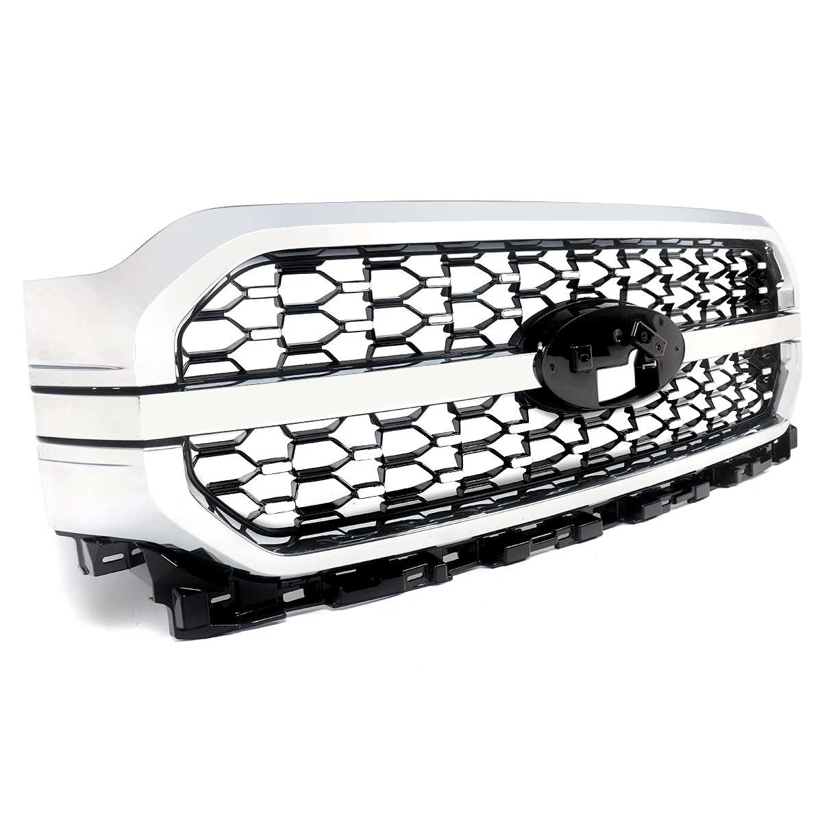 Honeycomb Mesh Racing Grilles for 2021-2023 Ford F-150 Front Bumper Upper Grill Grille Honeycomb ML3Z-8200-JA Replacement Part