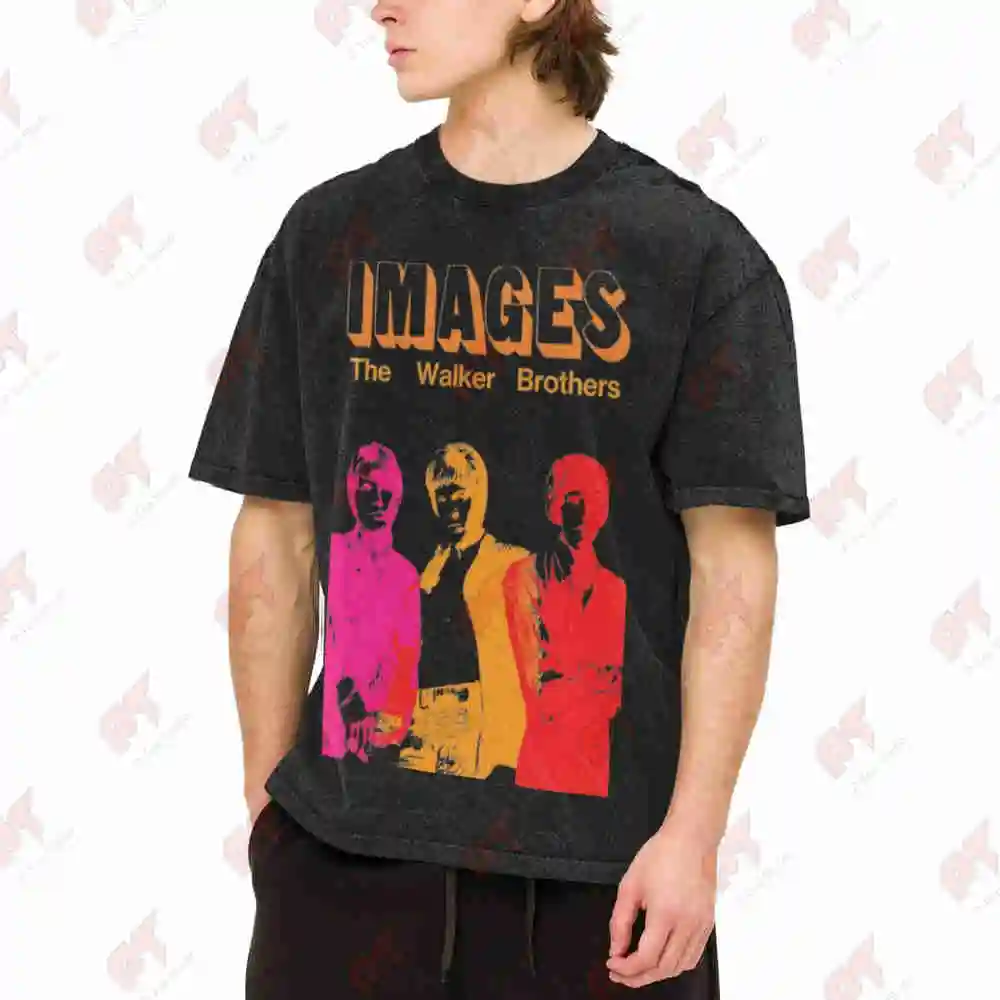The Walker Brothers Vintage Washed Tee Pure Cotton T-Shirt