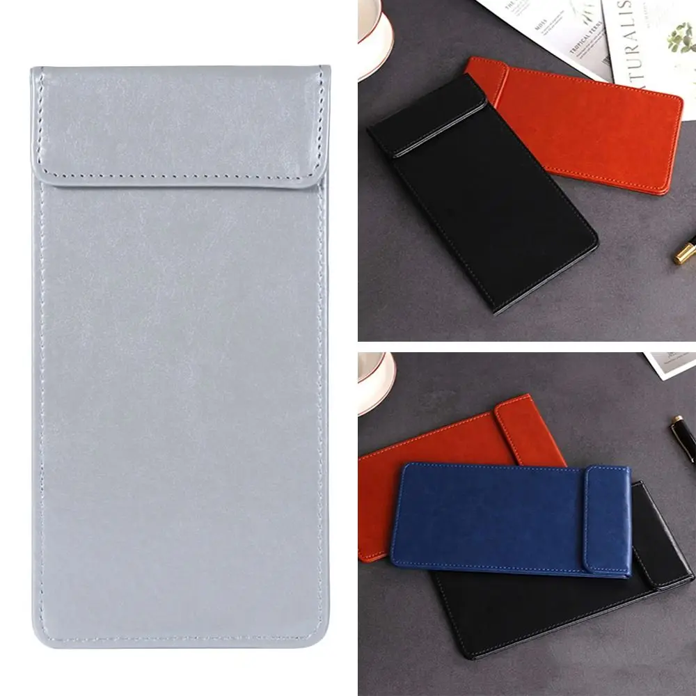 

Portable Magnetic Snap Cash Receipt Folder PU Leather Waterproof Cash Book Bill Organizer Bill Book Office School
