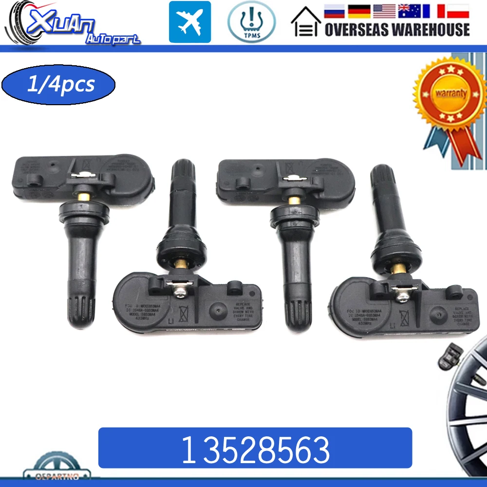 13528563 Car TPMS Tire Pressure Sensor Tyre Monitoring System for G M Chevrolet Silverado GMC Sierra 1500 2019 2020 2021 433Mhz