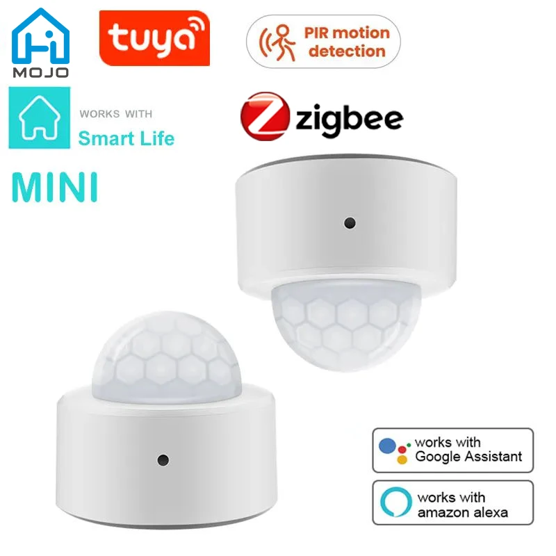 

Mini Zigbee PIR Motion Smart Sensor Wireless Body Infrared Detector Security Tuya/Smart Life App Control Alexa Google Home