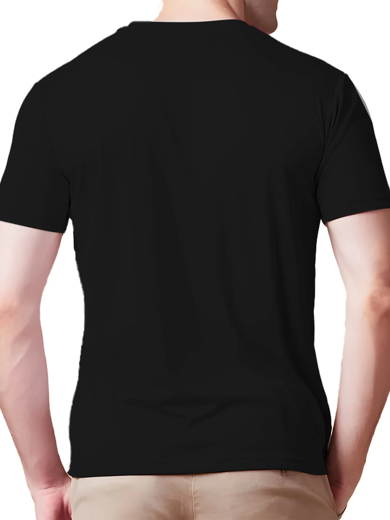 Jew Crew Men's Hebrew Print Star of David T-Shirt Soft Breathable Black Cotton Tee with Jewish Symbol Design Quick-dry Tee