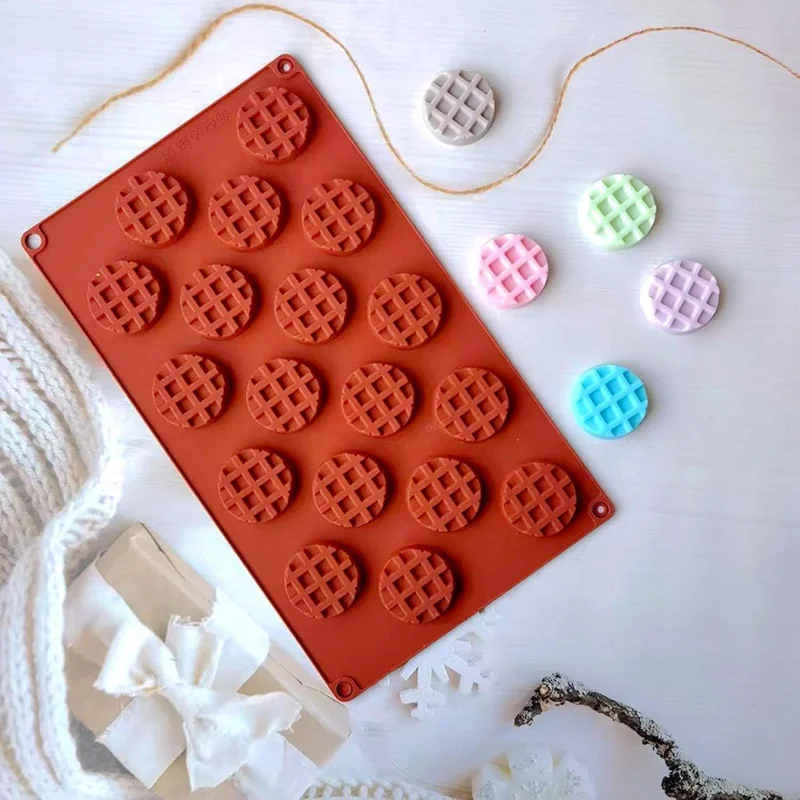Mini Silicone Waffle Mold Waffle Making Mold, Silicone Waffle Mold, Non-stick Cake Cookie Chocolate Making Mold for Baking