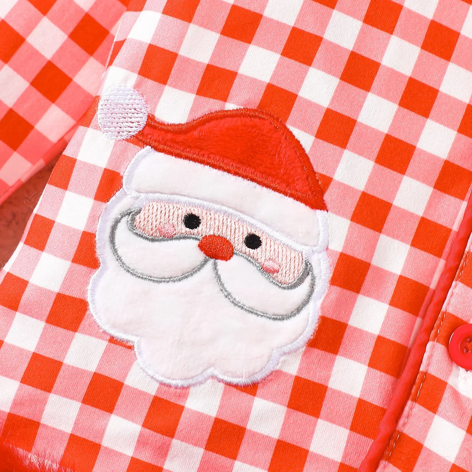 0-4Y طفل عيد الميلاد طفلة ملابس الشتاء القطن متقلب بيجامة مجموعات سانتا التطريز منقوشة المتسكعون مع زخرفة غامض #5