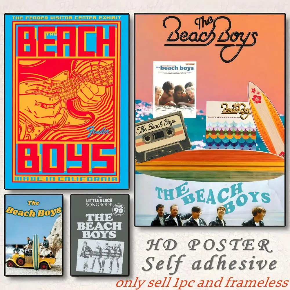 Rock Actor Band T-The Beach Boys Poster Gift with prints Home bedroom living room decoration promotion and display