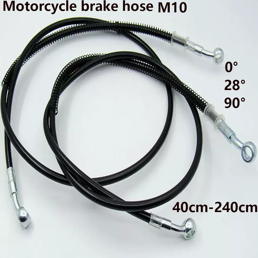 

Motorcycle and bicycle specific multi angle high-temperature resistant brake oil pipe braided brake hose fuel pipe 40cm-240cm