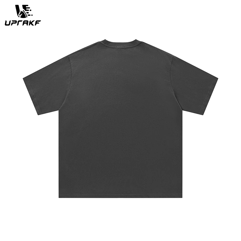 UPRAKF Streetwear T Shirts Oversize Tee Casual O Neck Summer Short Sleeve High Quality Simple Design