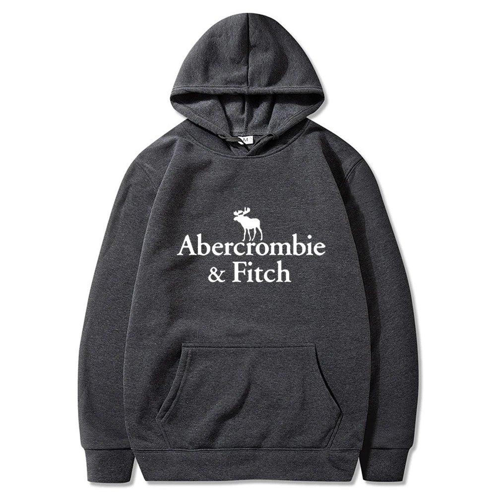 Abercrombie Fitch New Women Hoodie Trend Brand Cotton Printed Luxury Hoodies Sweatshirts Couple Hip Hop Streetwear Pullover