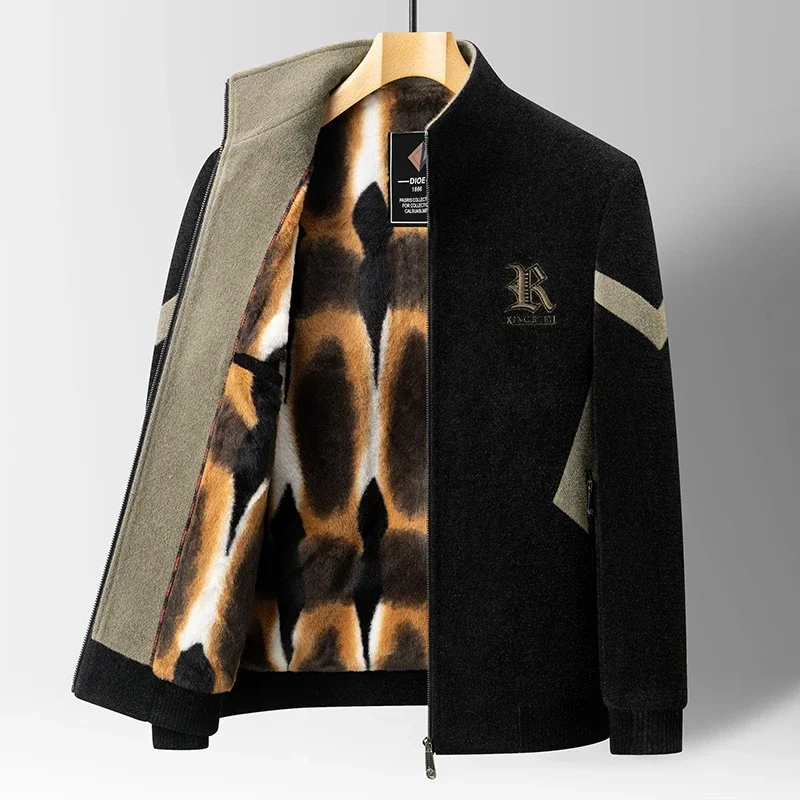 الشتاء رشاقته الدافئة الصوف يمزج سترة الرجال موضة رشاقته معطف غير رسمي سليم التلبيب الشارع الشهير معطف الاجتماعية الرجال الملابس