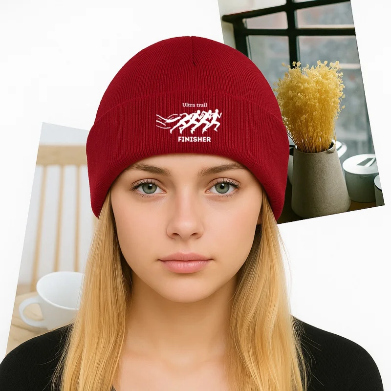 Chapeau tricoté chaud et résistant au froid, imprimé rétro Simple, tendance, pour hommes et femmes, chapeau tricoté essentiel à la mode pour l'hiver