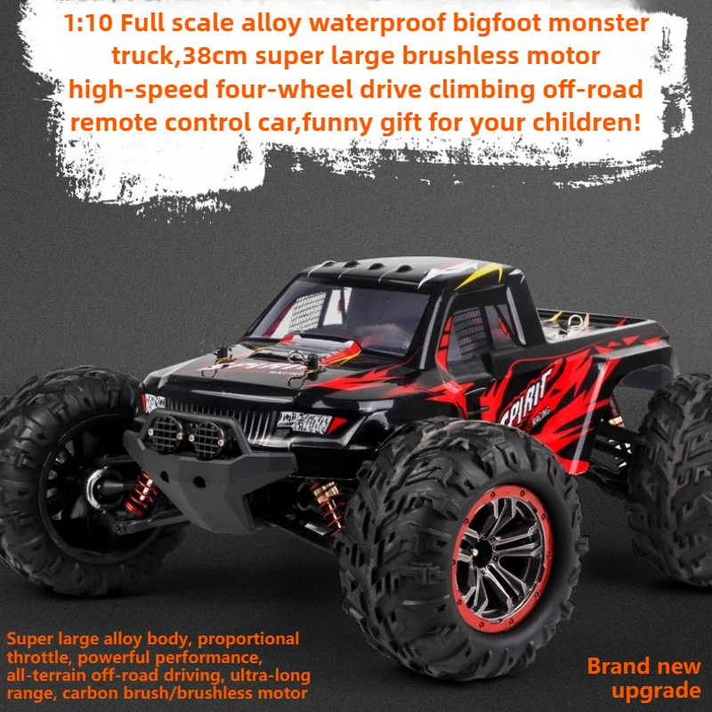 

Cool Stuff Toy Car Funny Gift-60km/h High-speed 4WD Off-road Rc Cars,1:10 Full-scale Alloy Rc Truck,Monster Truck,Toys for Kids