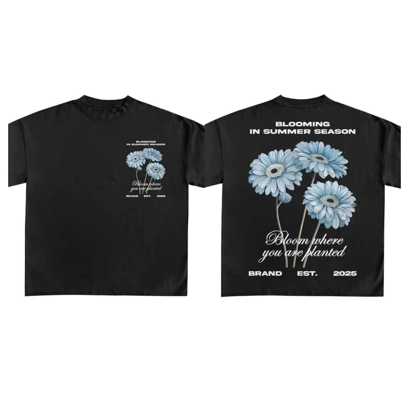 

Sports Streetwear Unisex Crew Neck High Quality Top Y2K Retro Fashion Creative Printing Short Sleeve Casual Loose Trend T-shirt