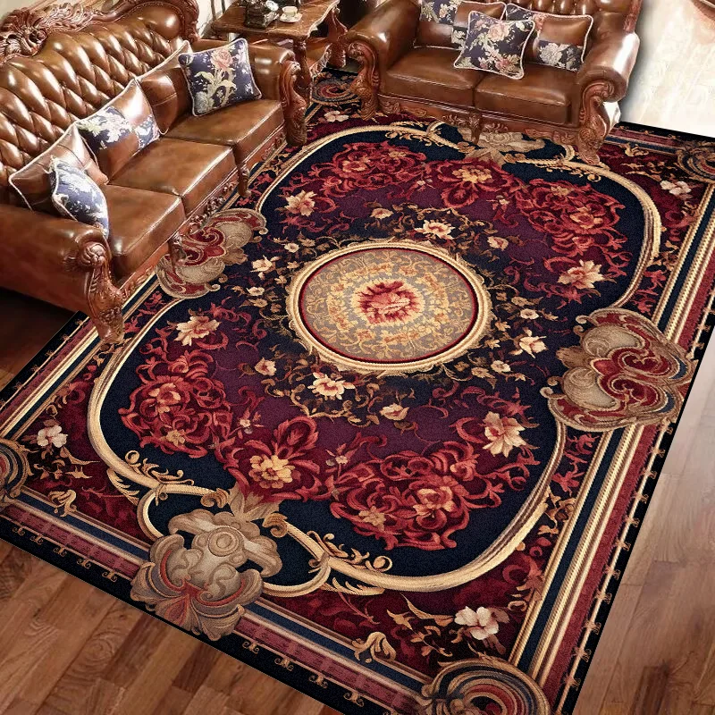

Europe and America Luxury Carpet for Living Room Decoration Large Rug Bedroom Cloakroom Non-slip Rugs Washable Coffee Table Mat