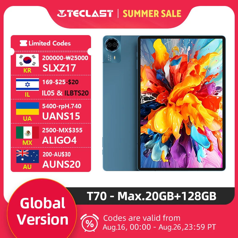 Teclast T70 14インチ 2K Android 15 タブレット