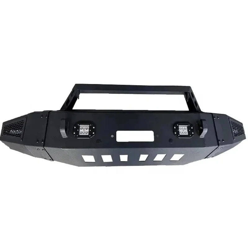 Powder Coated Steel Bull Bar Front Bumper Fit Ram 2500 3500 Tundra Tacoma F150 Heavy Duty Offroad Accessories