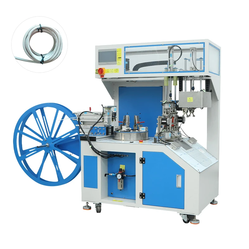 New  EW-2020 Eastontech Electric Automatic Cable Tube Pipe O Shape Coils Coiling Power Cord Cable Winding Tying Cutting Machine