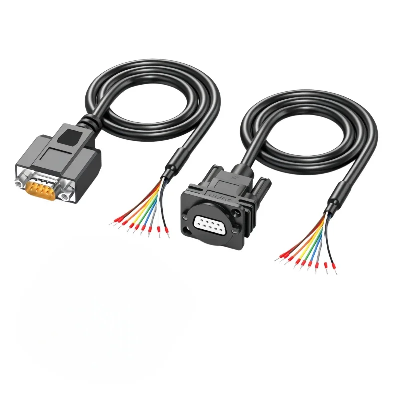 DB9 male female to Terminal Wire/Bare Wire 9-pin 232/485 Serial Wire with Screw Fixation