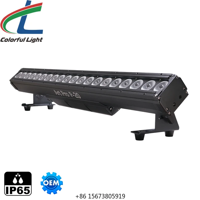 

Цветной светодиодный пиксельный прожектор 20x15W RGBW 4-в-1 для заливающего освещения стен, сцены, наружных работ, зданий и свадеб