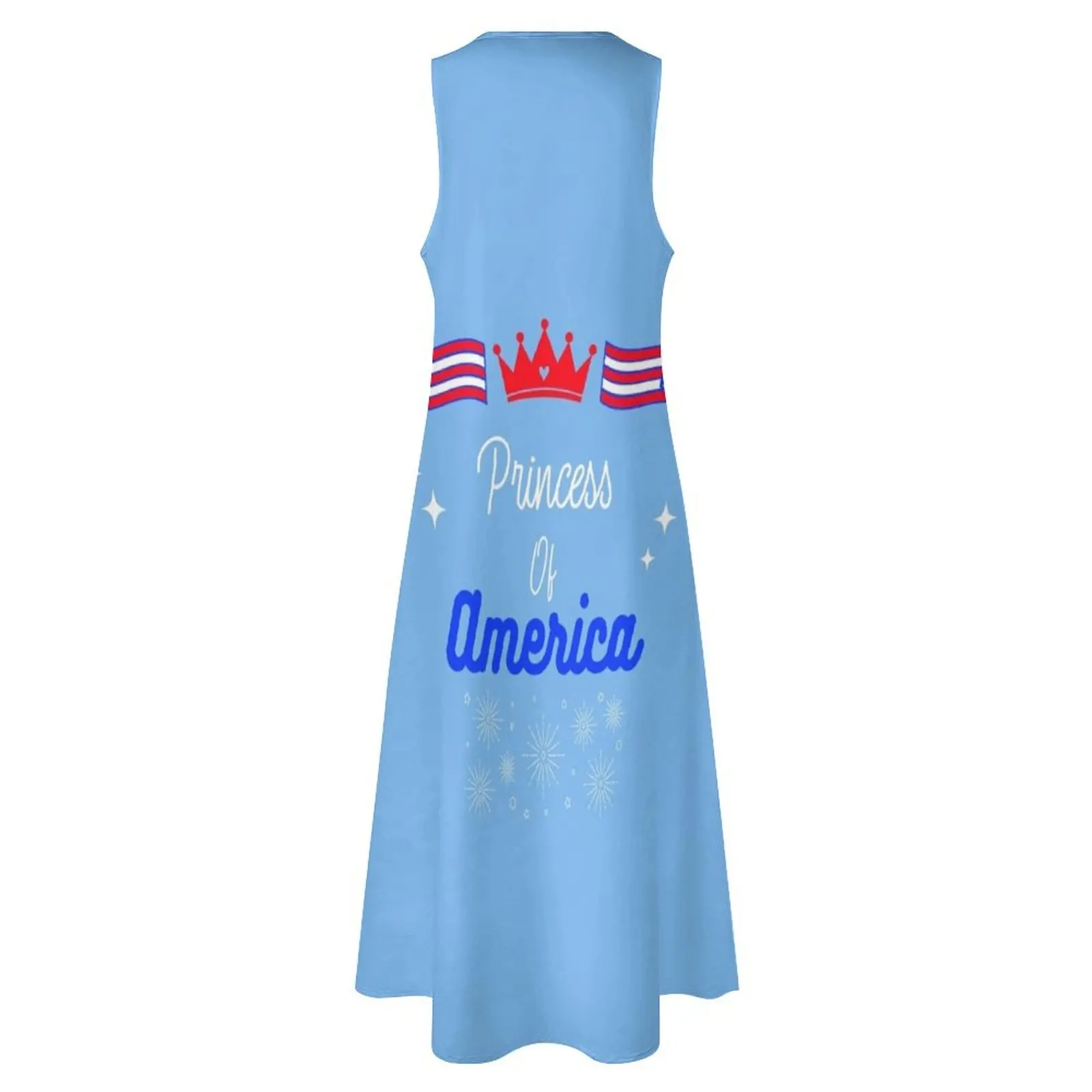 4 กรกฎาคม - Princess of America เสื้อยืดเดรสยาว ชุดราตรี ชุดเดรสสตรี