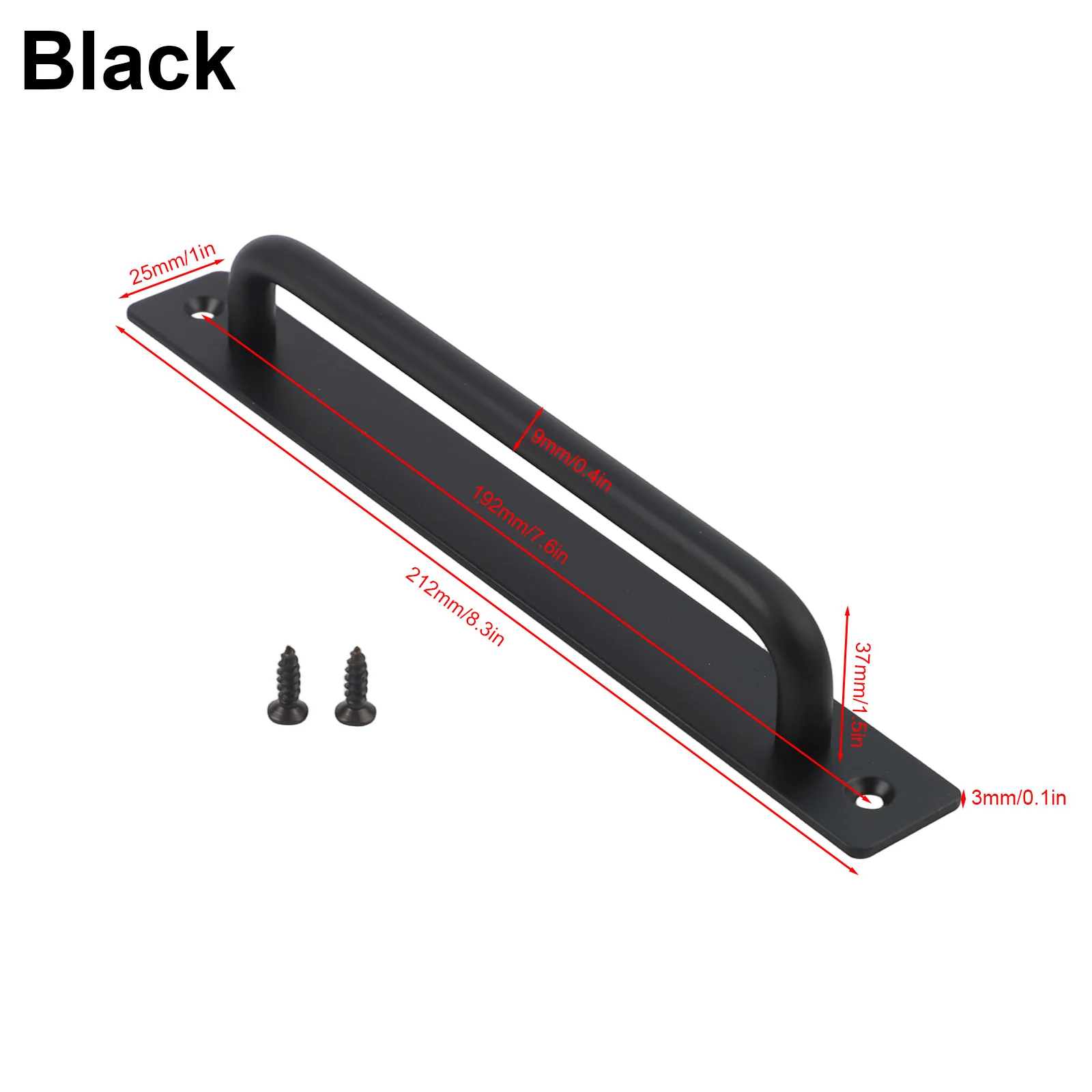 Balcony Sliding Door Handle Aluminum Alloy Barn Gate Toilet Door Pull Handle Kitchen Cabinet Knobs Window Furniture Hardware