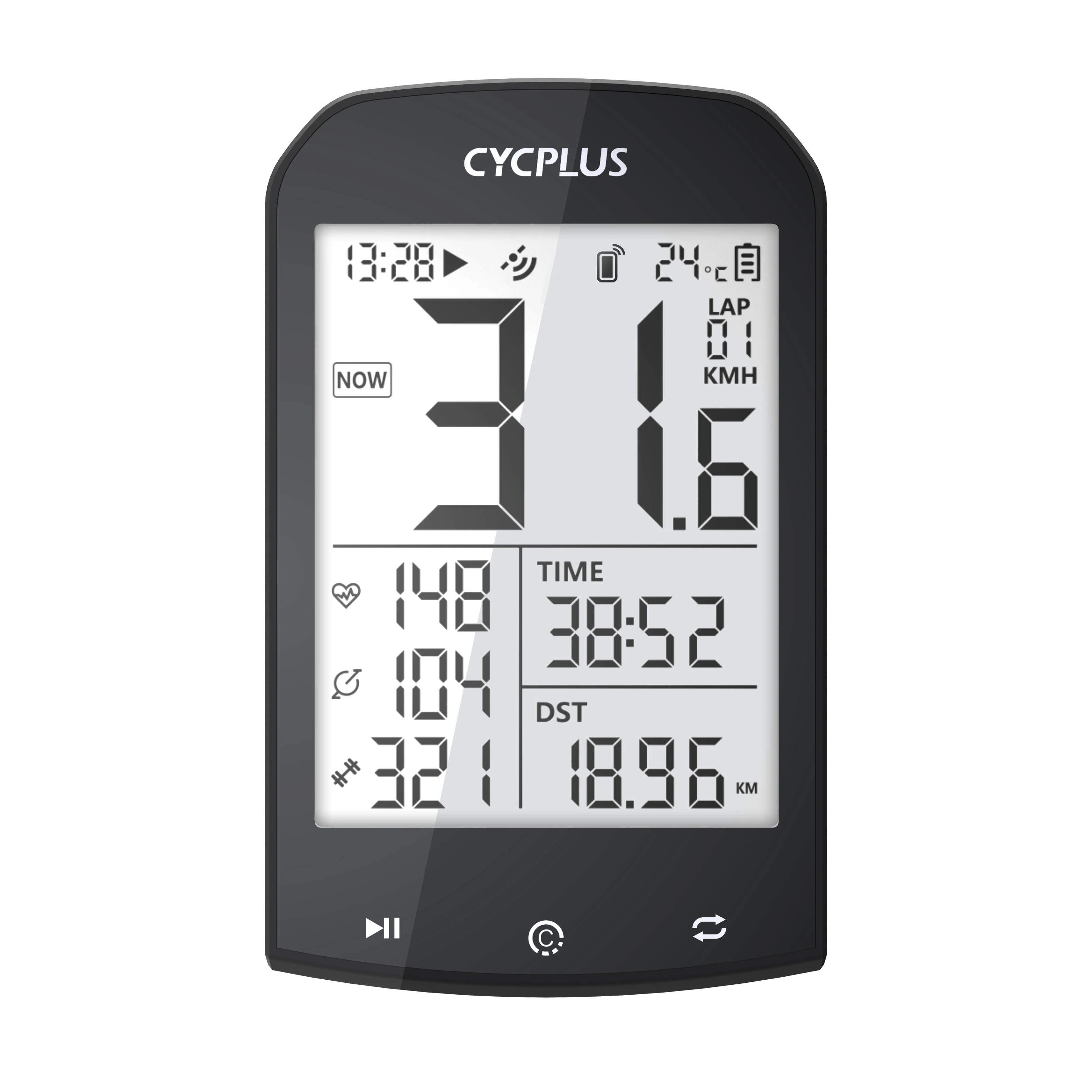 GPS Bike Computer Bezprzewodowy CYCPLUS M1 Wodoodporny Prędkościomierz ANT + Bluetooth5.0 Kolarstwo Akcesoria rowerowe