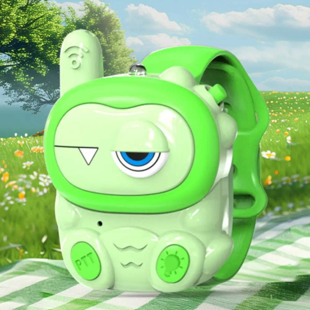 Radio Interphone Kids Mini Walkie-Talkie Cartoon Geen straling Kinderwalkie-Talkie met klok en kompas Transceiver