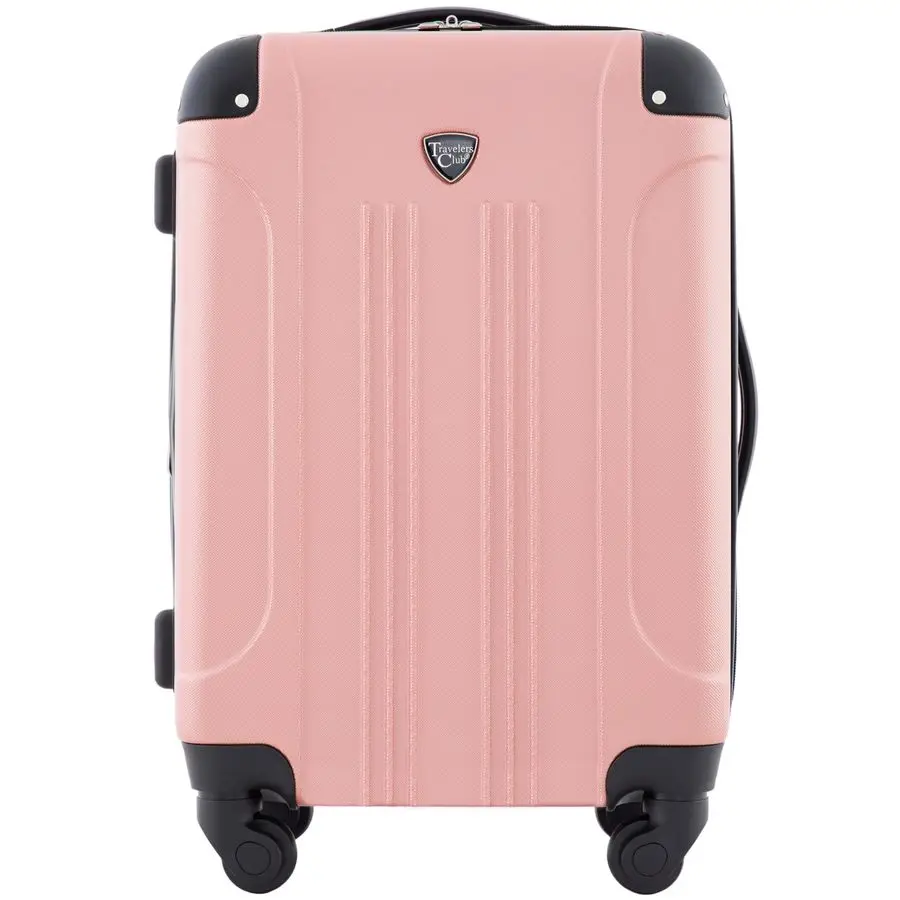 Hardside Expandable Spinner Luggage, Rose Gold, 20 CarryOn