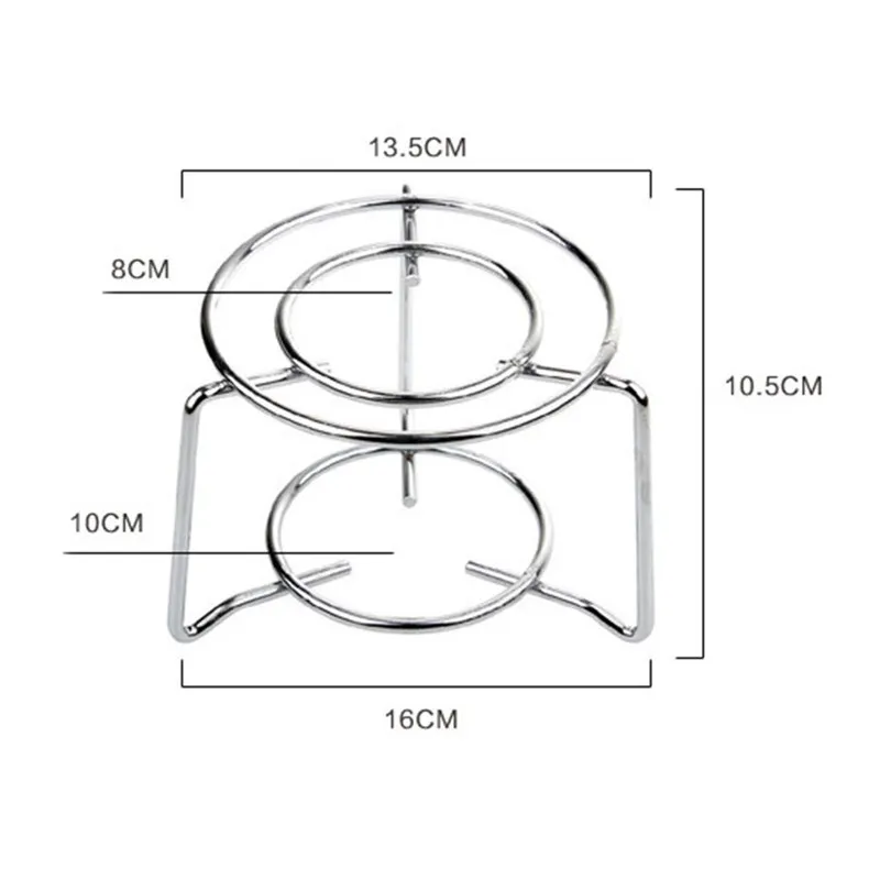 Mini Coffee Pot Gas Stove Rack Removable Stainless Steel Portable Mountaineering  Mocha Coffee Rack Alcohol Lamp Stand