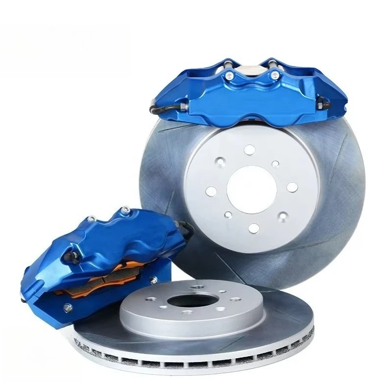 Auto Brake System Modified Car Brake Calipers Kit 4 Piston Front Wheel 285mm Racing Disc for