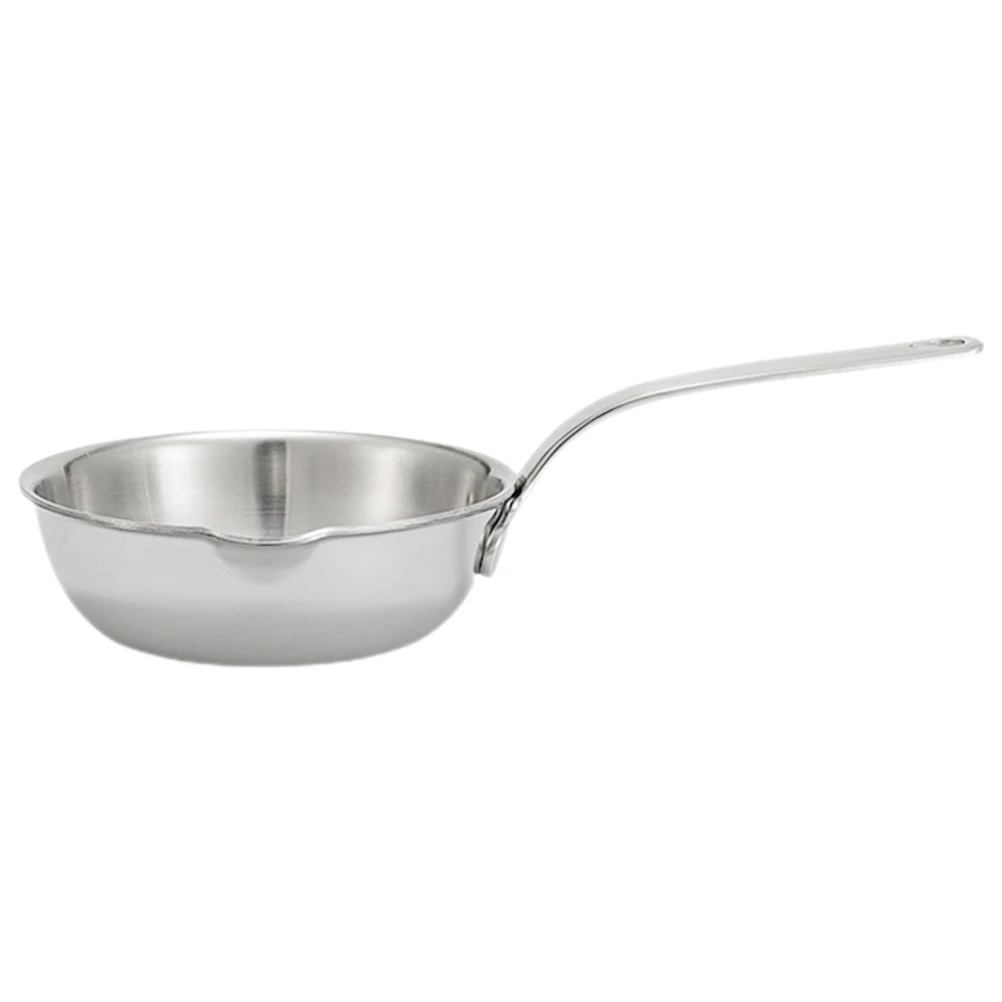 

Stainless Steel Small Milk Pot Multi-Function Saucepan Boiling Oil Melting Chocolate Porridge Soup Noodles Coffee Dual Pouring
