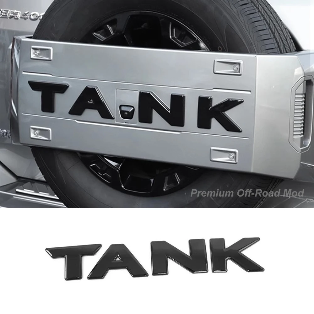 

2023-2025 Tank 400 Hi4-T Spare Tire Cover Car Badge Modification and Color Change Special Spare Tire Letter Stickers Accessories