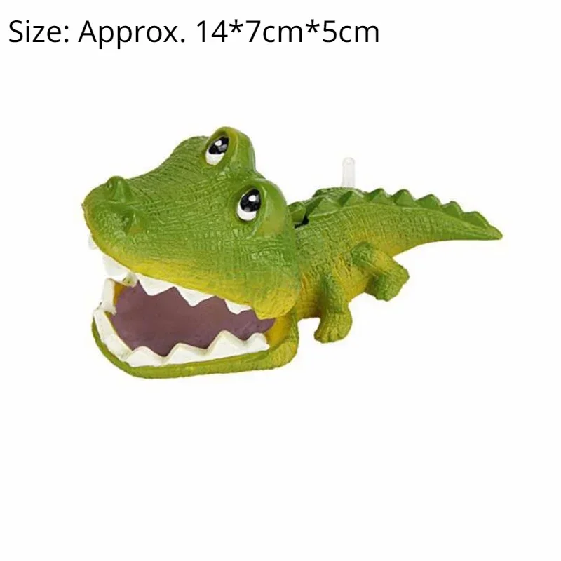 Artificial Simulation Crocodile Aquarium Decoration Fish Tank Ornaments Crocodile Air Bubble Stone Air Stone