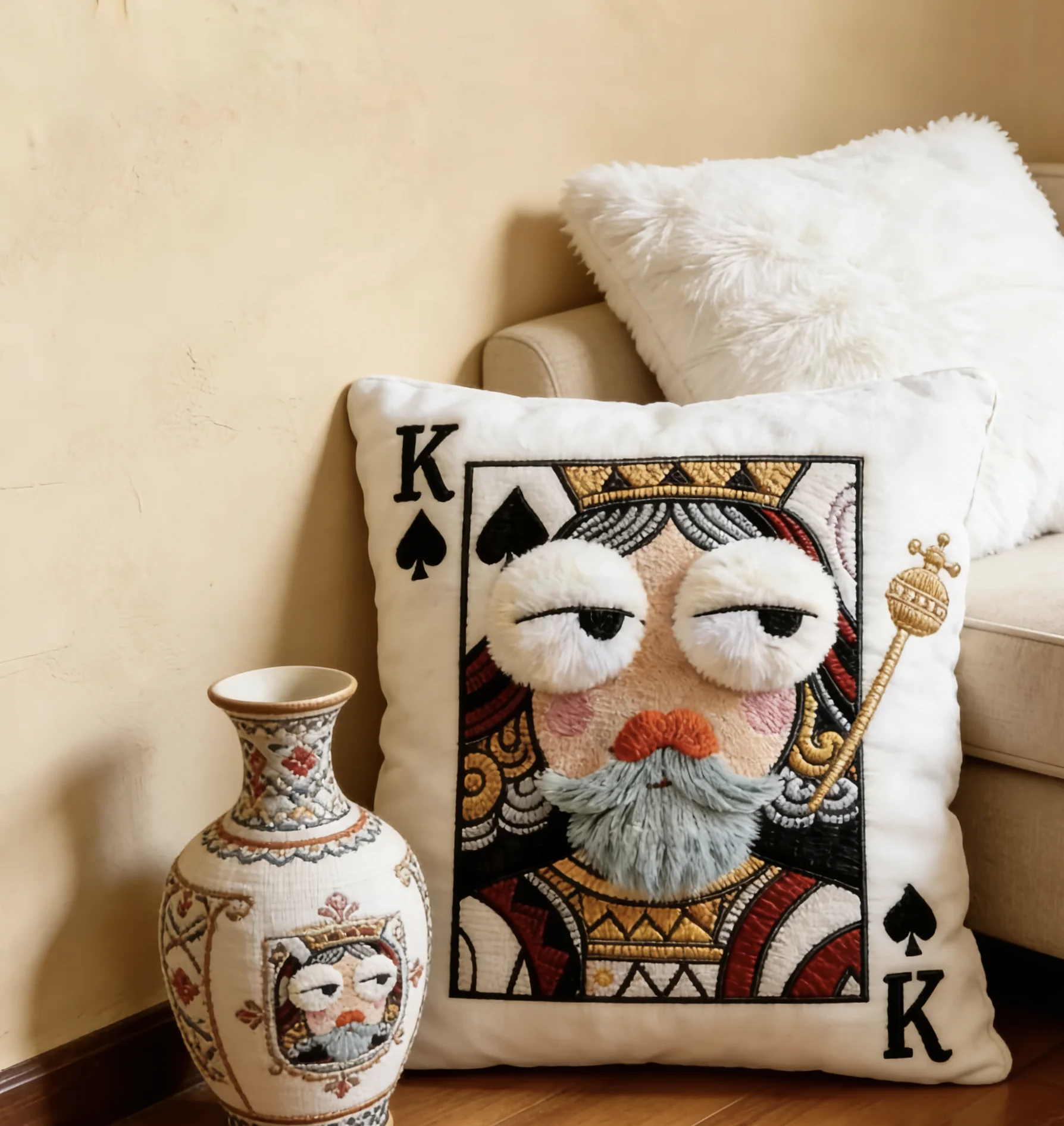 stuffed-embroidered-poker-card-pillow-fun-cartoon-sle-plu-tow-pillow-high-aesthetic-value-queen-friend-canion