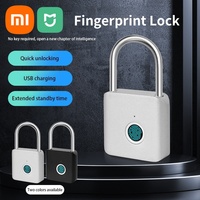 Xiaomi Smart Fingerprint Padlock IP54 Waterproof and Rust-proof Padlock Smart Electronic Anti-theft Password Lock Cabinet Drawer