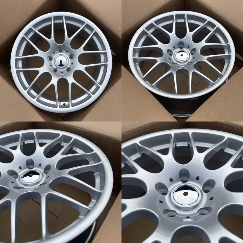 18 Inch 163M Silver Aluminum Alloy Wheel 5x120 8.0 9.0 Deep Dish Rims for BMW E90 E92 E93 F21 F30 F11 F31 F34 Passenger Cars