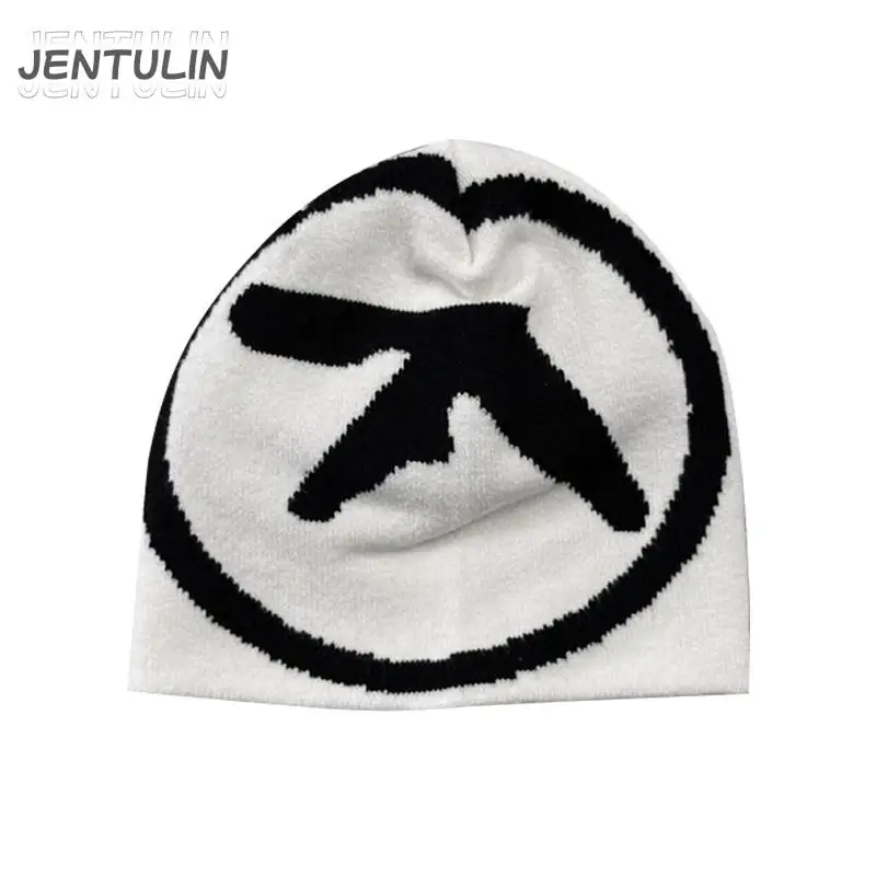 Bonnets Aphex Twin Hat pour hommes et femmes, Streetwear, Kpop, Vintage, Gothique, Chaud, Hip Hop, Unisexe, BF, Mode, Hiver, Y2K