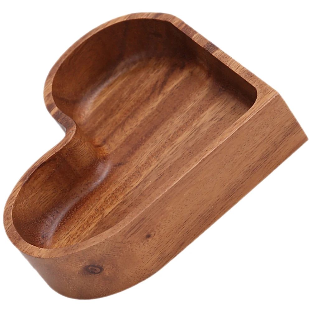 

Heart Shaped Wooden Tray for Snack Food Dried Fruits Jewelry Storage Display Home Decor Bedroom Living Room Use