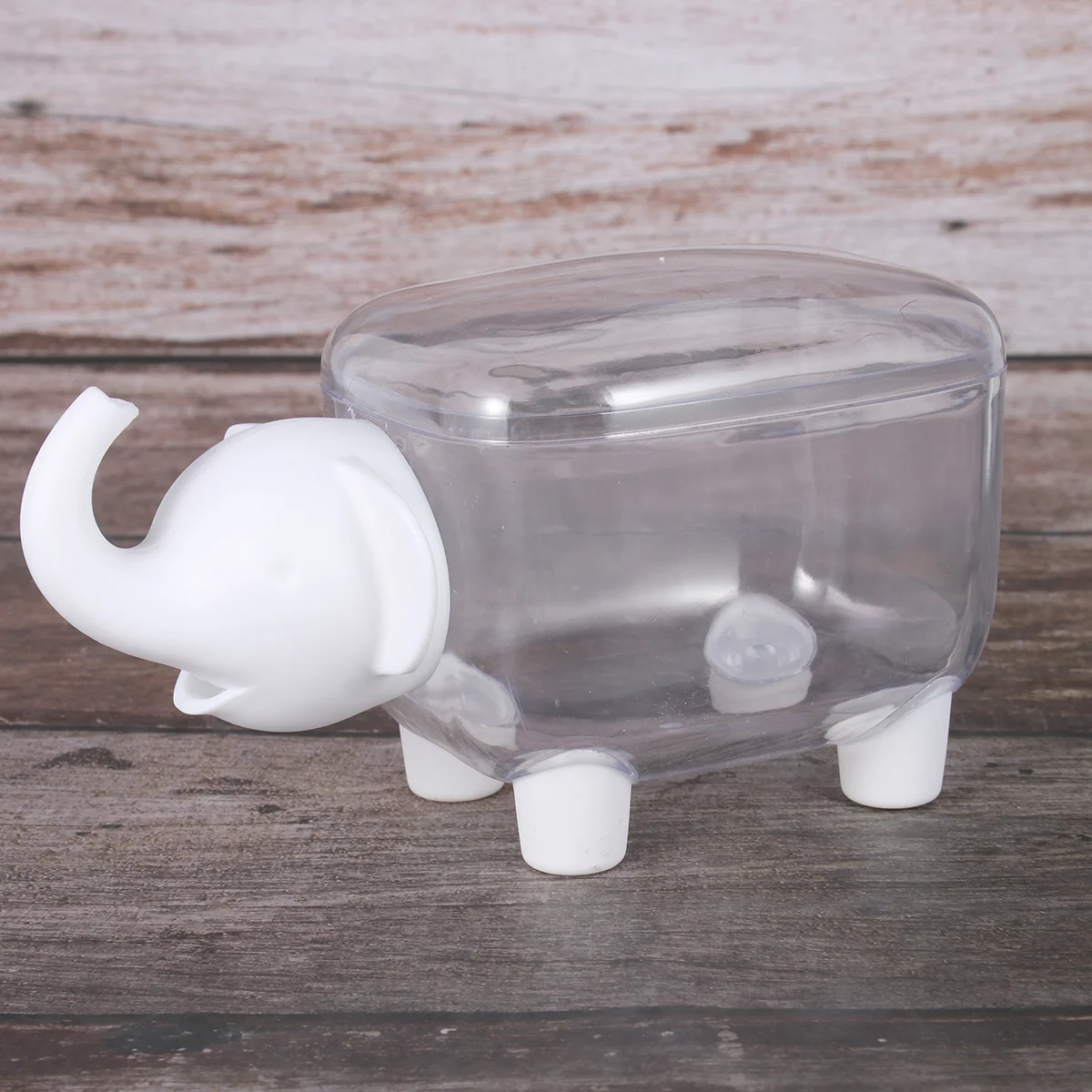 Bee Toys Cotton Swabs for Makeup Clear Storage Organizer Elephant Sundries Case Stand