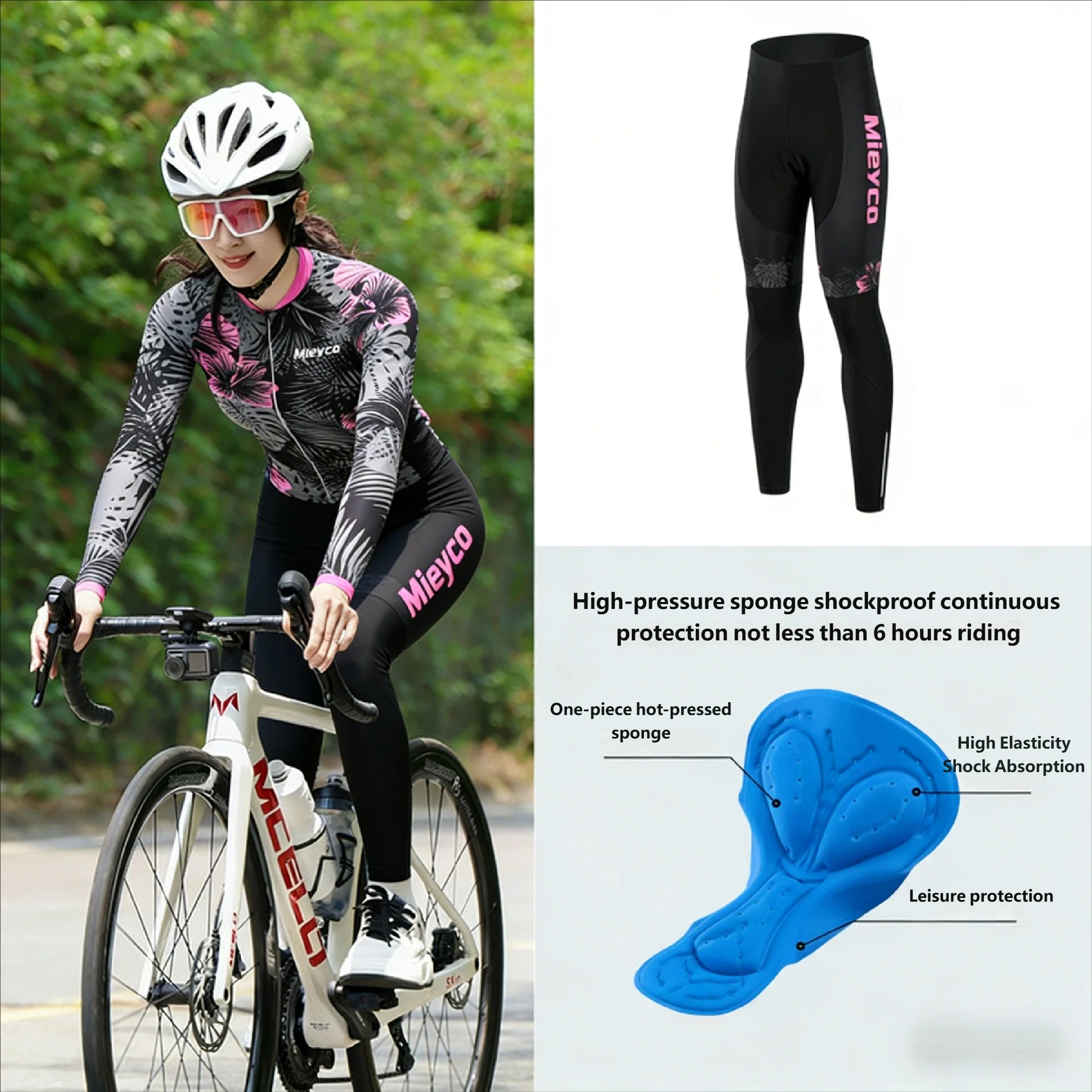 

Женский велосипедный костюм Mieyco: джерси и комбинезон для горного велосипеда, шоссейного велоспорта и мотокросса - одежда для велосипедисток